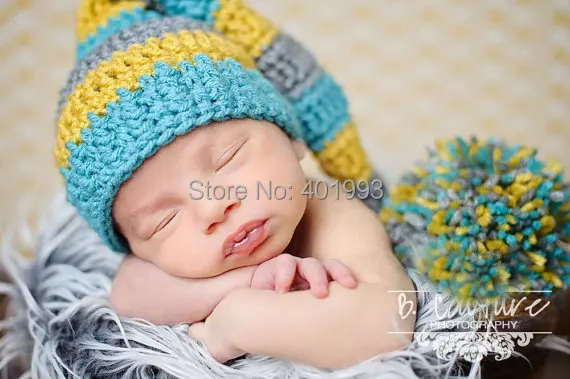 baby hat Crochet Newborn boy hat ELF 