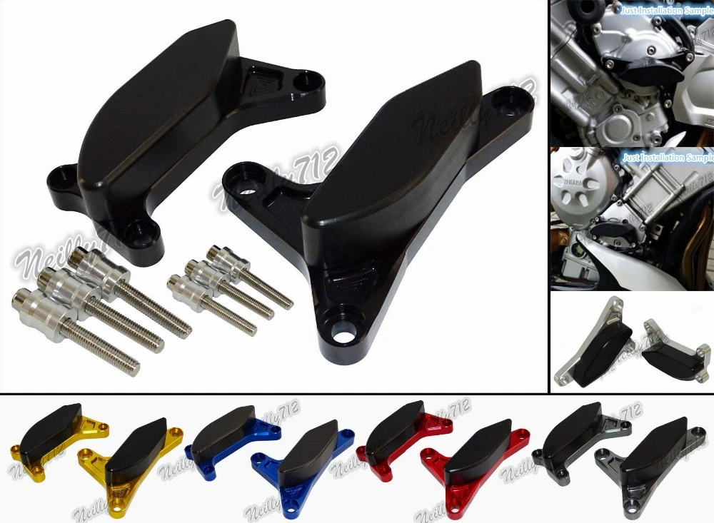 For Yamaha FZ1 FAZER 2006-2011 Alu CNC Engine Slider Cover Crash Pads Protector For Yamaha FZ1 FAZER 2006-2011 Alu CNC Engine Slider Cover Crash Pads Protector