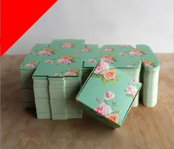 

7.5*7.5*3cm small size blank paper box DIY storage boxes for jewelry candies handmade soap gift