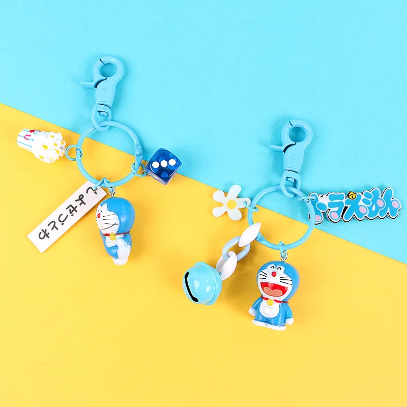 Doraemon 3d стереоскопический мультяшный брелок милый аниме-брелок для ключей