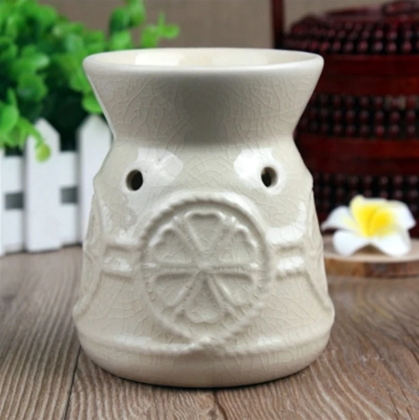 Dia 10*12cm Unique Design Color Ceramic Incense Burners Scented Oil Container Cute Candle Holder
