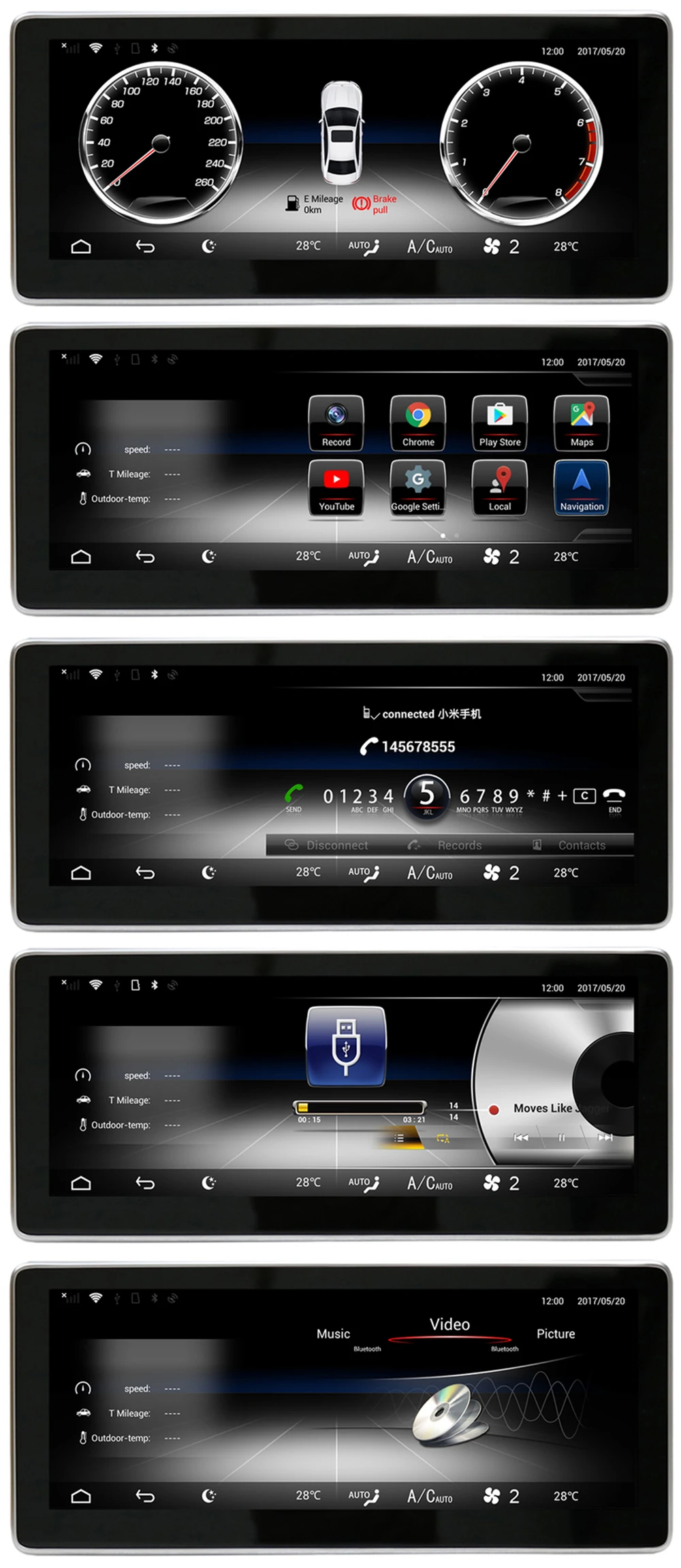 Clearance Liandlee Car Multimedia Player NAVI For Mercedes Benz MB E A207 C207 Right Hand Drive RHD CarPlay TPMS Stereo GPS Navigation 1