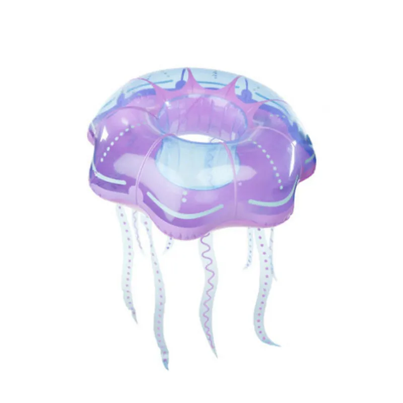 

125CM Inflatable Gaint Crystal Jellyfish Swimming Ring Creative Design Women Swim Tube Beach Summer Water Party Pool Toys