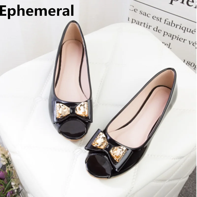 peep toe sparkly flats