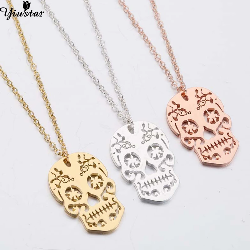 

Yiustar Mysterious Skull Necklaces Pendants Undead Meeting Gift Whether It is a Beggar or a King The Final Destination is Death