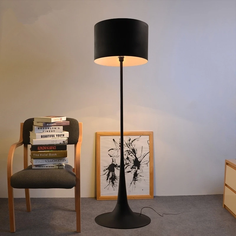 GZMJ Modern Brief Floor Lamp Black/White Aluminum Lampshade Standing Lamp E27 Metal Bedroom Living Room Study Floor Lamps GZMJ Modern Brief Floor Lamp Black/White Aluminum Lampshade Standing Lamp E27 Metal Bedroom Living Room Study Floor Lamps