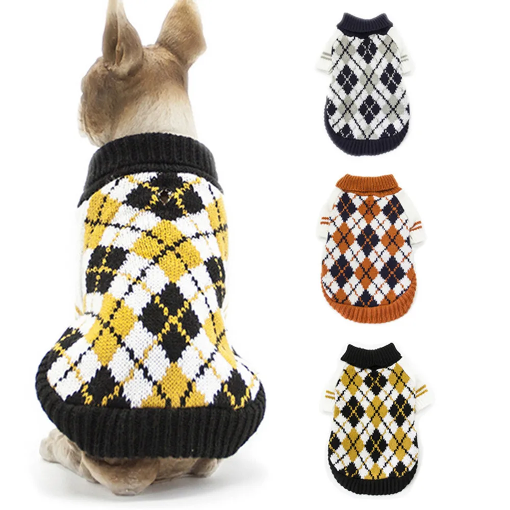 

ISHOWTIENDA Pet Dog Clothes Costumes Puppy Cat Knit Sweater Coat Apparel Warm Sweater polyester autumn/winter