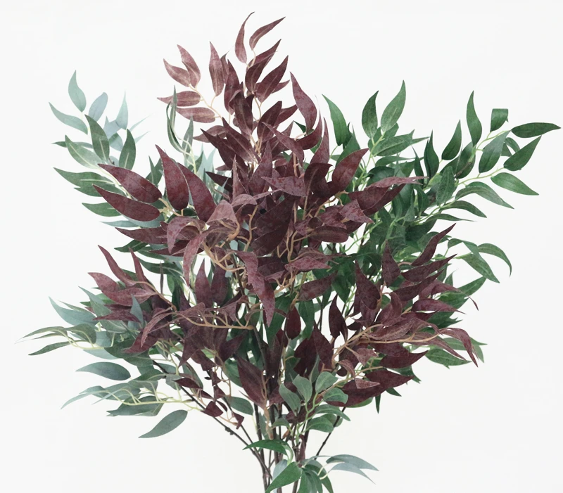 JAROWN Simulation Vine Plant Willow Leaf Single Branch Willow Strips Wedding Arrangement Arches Decor Fake Flowers Home Decor (6)