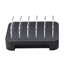 5 в 2.4A быстрое зарядное устройство для смартфонов 5 портов 5 в 30 Вт Зарядное устройство для смартфона настольная usb зарядная док-станция с кабелем для iPhone samsung Xiaomi