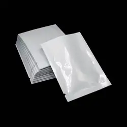 6*9 см 200 шт./лот Белый Мини плоским открытым верхом Mylar фольгированный упаковочный пакет вакуумный пищевые пакеты термосвариваемые сыпучие