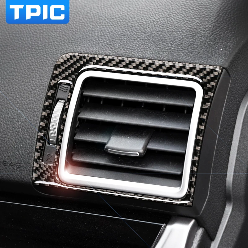 

TPIC For Subaru Forester Carbon Fiber Car Interior Air Conditioner Outlet Vent Frame Car Styling Sticker 2016-2018 Accessories