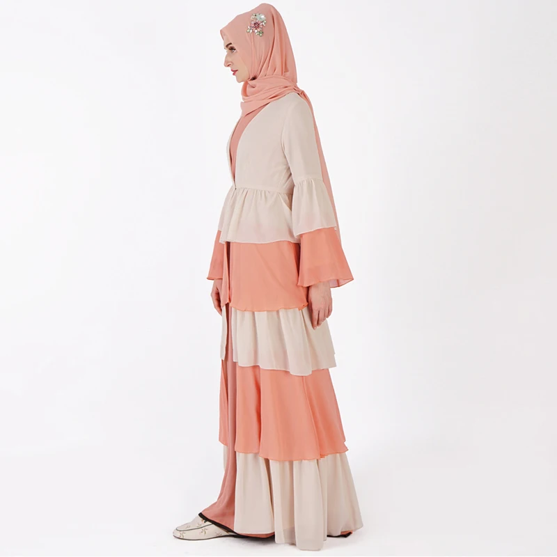 Abaya dubai kaftan hijab muçulmano vestido malásia