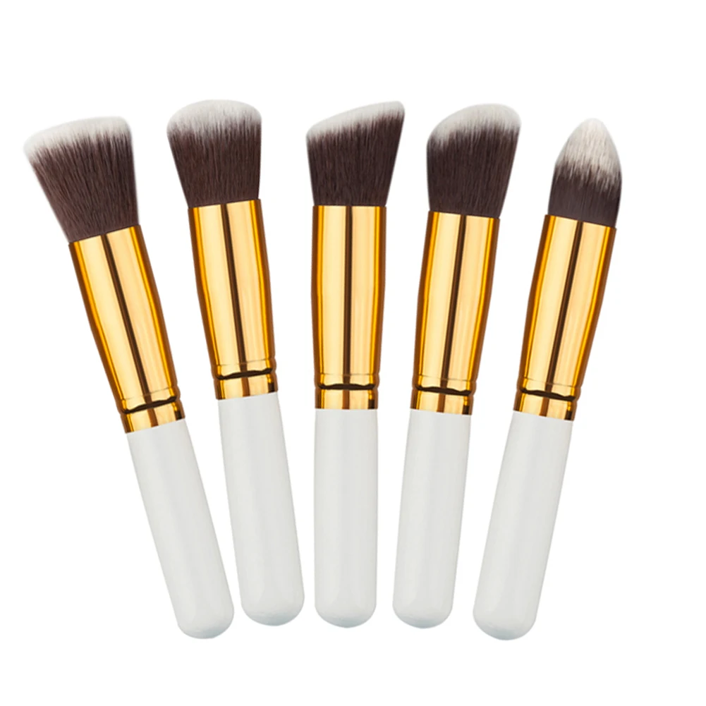 5 pcs Synthetic Kabuki Foundation Makeup Brush Set Cosmetics blending