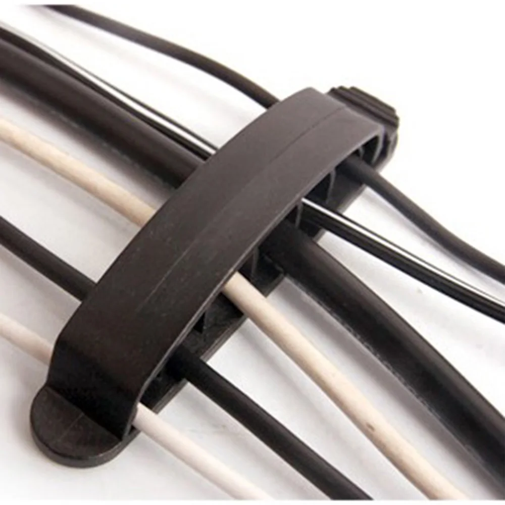 

10pcs/set Cable Cord Line Wire Organizer Plastic Cable Clip Ties Fixer Fastener Holder Finishing Desktop Accessories