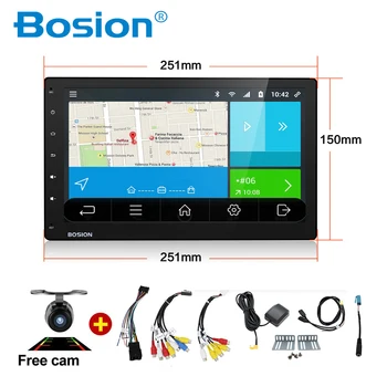 

NEW Android 7.1 Universal 10.1 Inch Car DVD Player Quad Core 1024*600 Stereo Radio Audio Headunit Support DAB+ WIFI Mirror Link