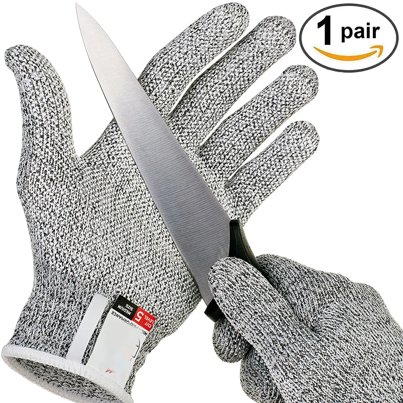 Anti-cut Gloves Safety Cut Proof Stab Resistant Stainless Steel Wire Metal Mesh Kitchen Butcher Cut-Resistant Safety Gloves