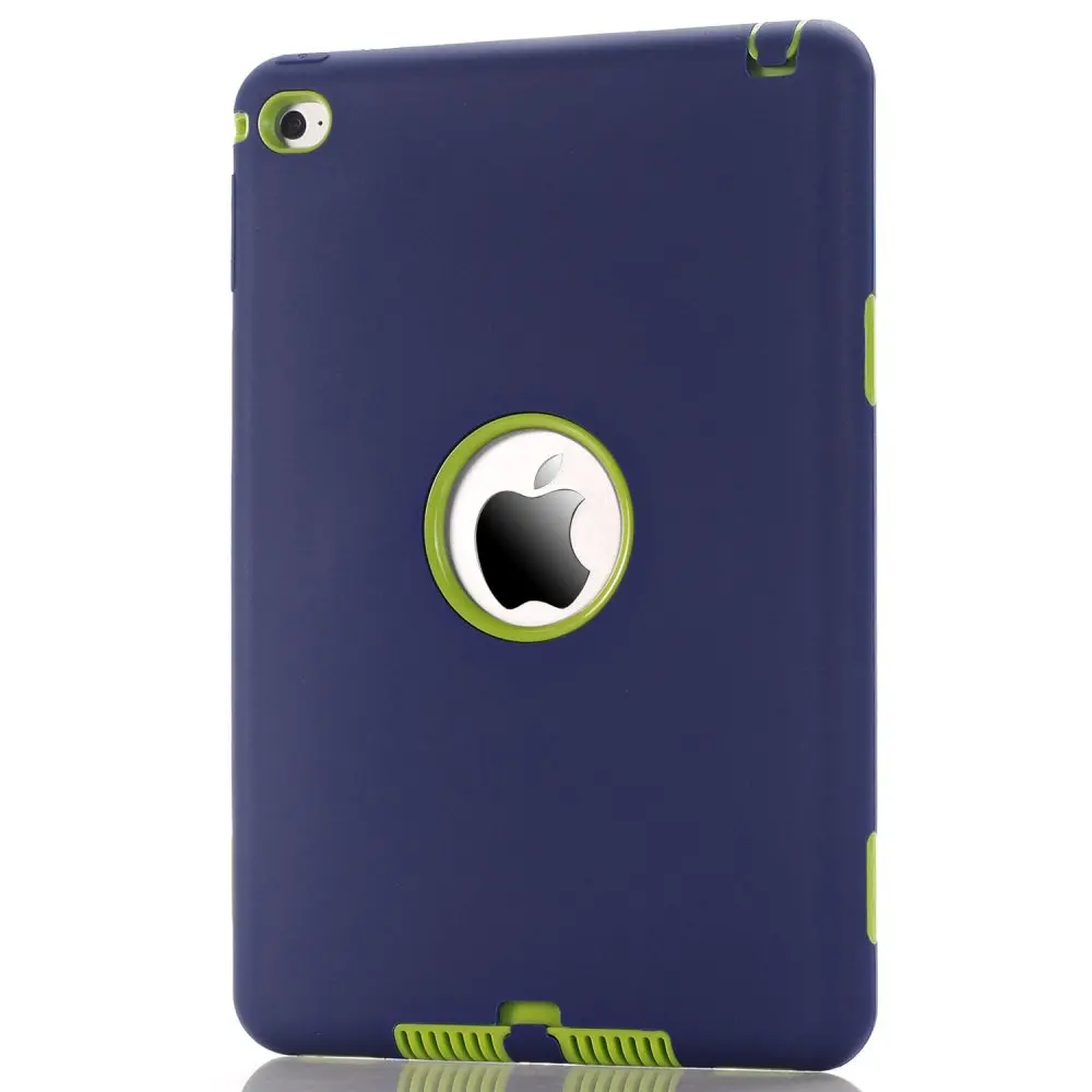 Чехол для Apple iPad mini 4 mini4 7,9 A1538 A1550 противоударный силиконовый чехол с защитой от падения+ Защитная пленка для экрана - Цвет: B02