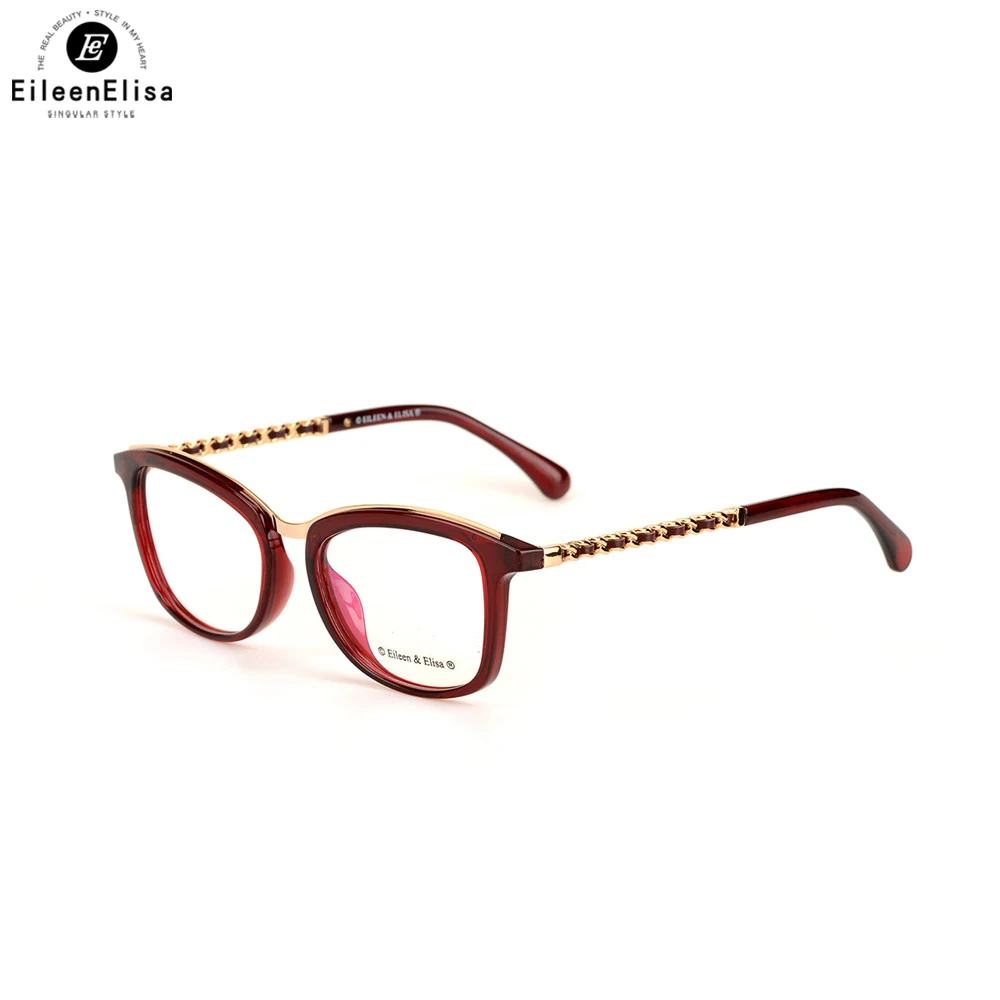 EE Acetate Eyeglasses Frame Women Prescription Eyewear Designer Brand Clear Fashion Glasses Optical Myopia Eyewear Frame