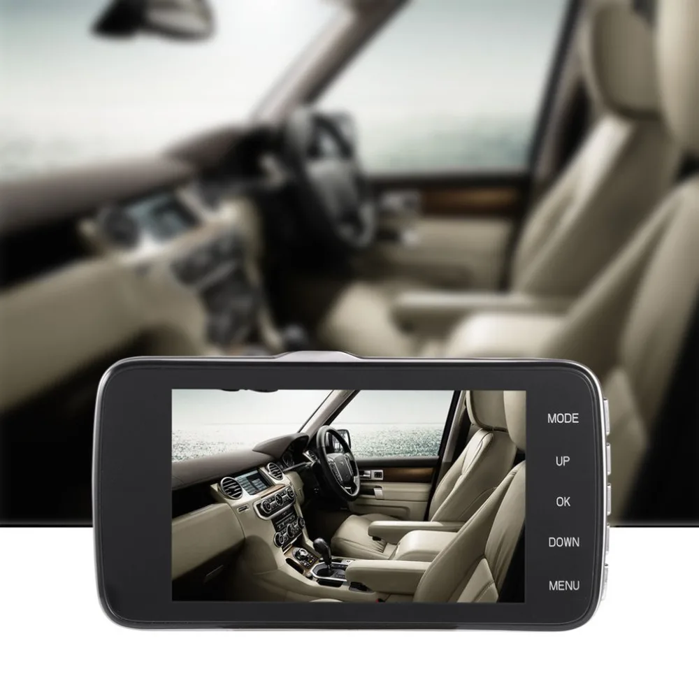 

1080P 2 Lens Loop Recording Rear View G-sensor 170 Degree Wide-angle 4 Inch HD Display Vehicle Driving Camera Video Recorder Hot