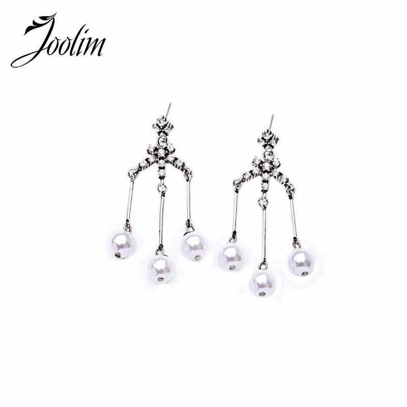 

JOOLIM Simple Pearl Drop Earring Elegant Earring Party Earring Mothers Day Gift Good Quality