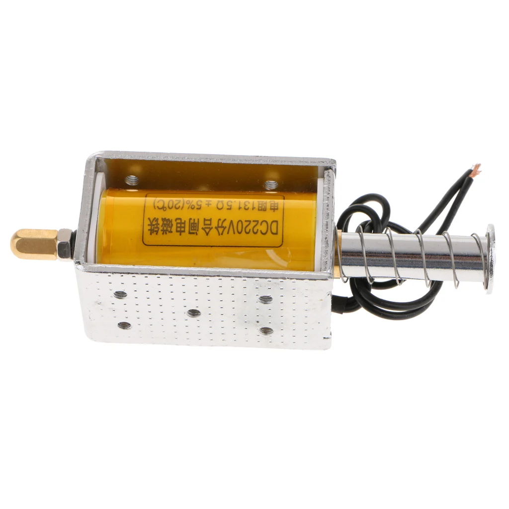 DC 220V 34.5mm Push-Pull Actuator Frame Type Electromagnet Solenoid Electric