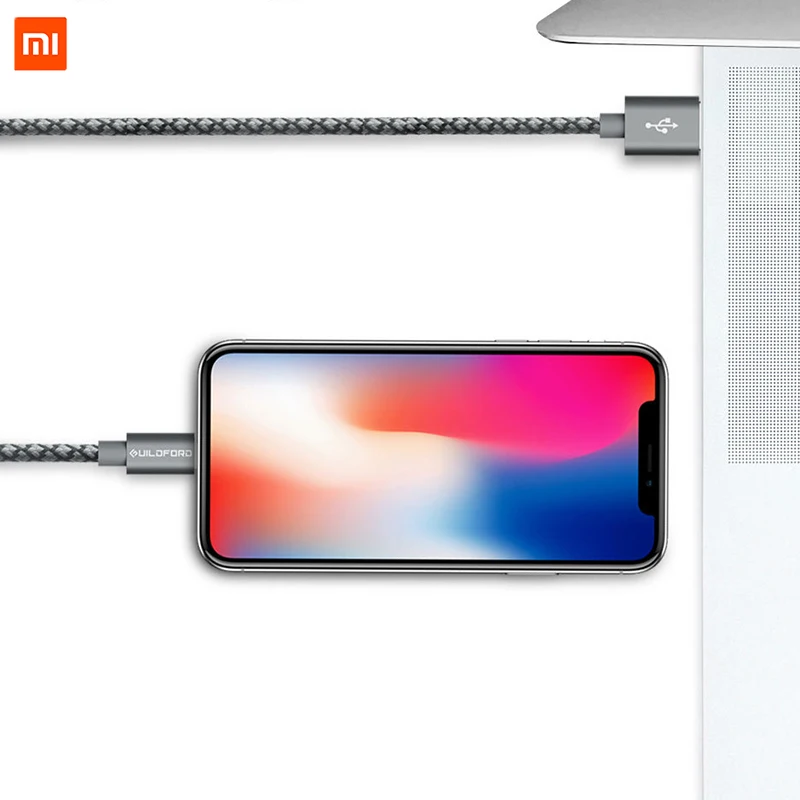 Оригинальный Xiaomi Guildford телефон зарядное устройство кабель для Apple iPhone X 7Plus 8Plus 5SE 6