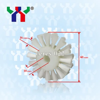 

Brush wheel Offset printing machine spare part, size: 60*10*15mm,10pcs/pack