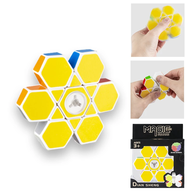 3x3x3 Магический кубик Спиннер Кубик Рубика головоломка stickerless профессиональная