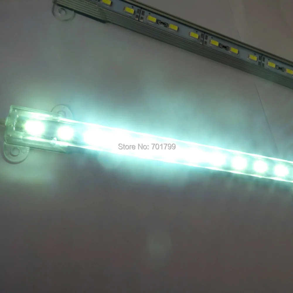 1 м в длину 5730 SMD IP68 Алюминиевая СВЕТОДИОДНАЯ жесткая полоса белого цвета 72