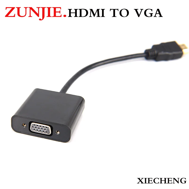 HDMI to VGA, 1080P with Audio Port, Rankie Gold Plated Active HDMI HDTV