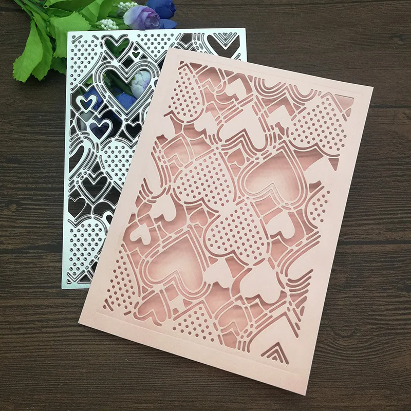 

Heart card decoration Metal Cutting Dies for DIY Scrapbooking Album Paper Cards Decorative Crafts Embossing Die Cuts
