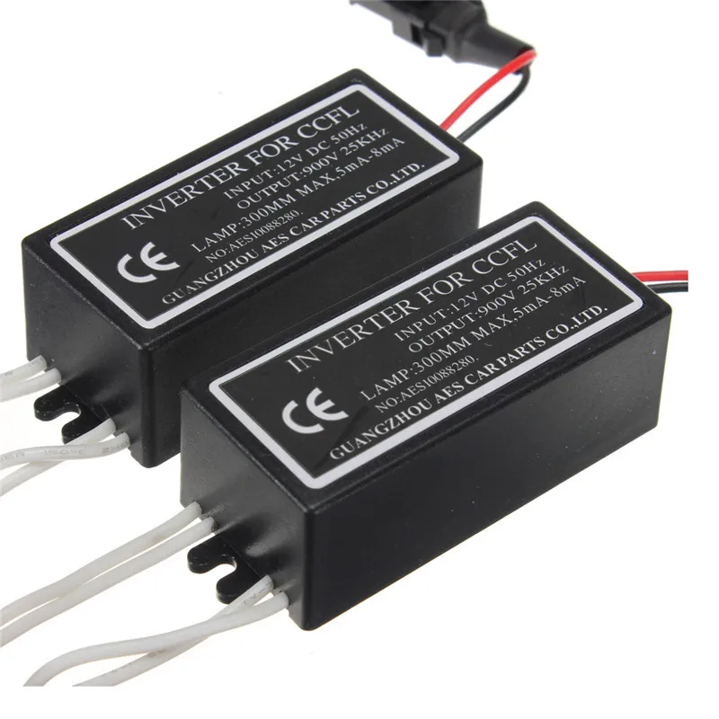 2Pcs CCFL Inverter Spare Ballast for Angel Eyes Halo Rings Kit 12V Replacement Waterproof ► Photo 3/6