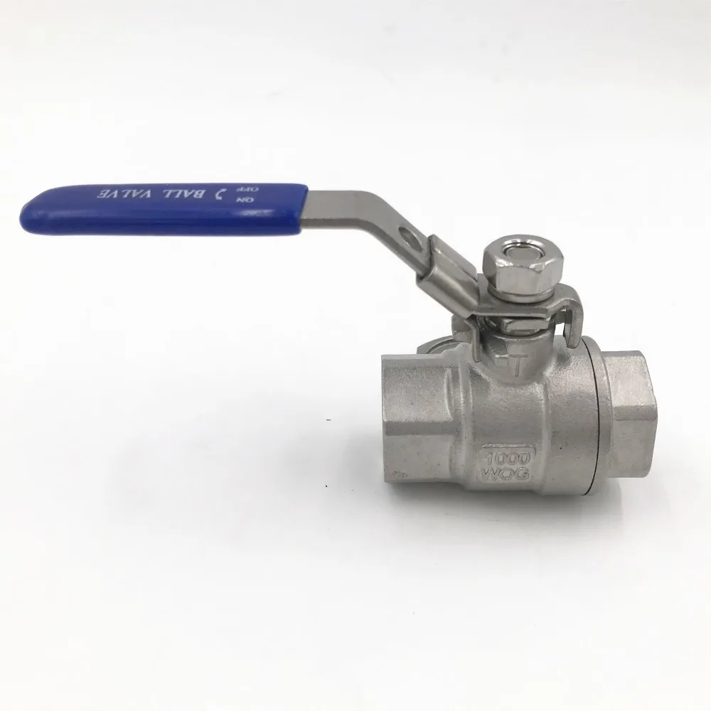 

1/2" NPT Full Port Ball Valve Vinyl Handle Female Threaded SS316