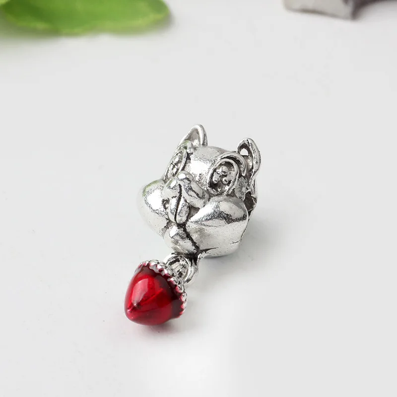 

Small Retro Charms Squirrel Pine Cone European Beads Fit Pandora Bracelets For Women Making Fashion Jewelry DIY Party Bijoux