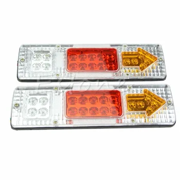 

2018 Car Styling 2X 12V LED TRUCK TRAILER CARAVAN VAN REAR TAIL STOP REVERSE LIGHT INDICATOR LAMP
