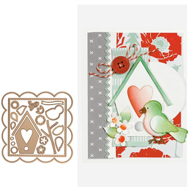 

Eastshape Birdhouse Metal Cutting Dies Scrapbooking For Making Cards Photo Album Decorative Embossing DIY Crafts Stencils 2019