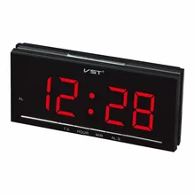 VST 1.8 inches LED time display digital alarm clock with EU plug Home decor electronic table alarm clock Student’s gift clock