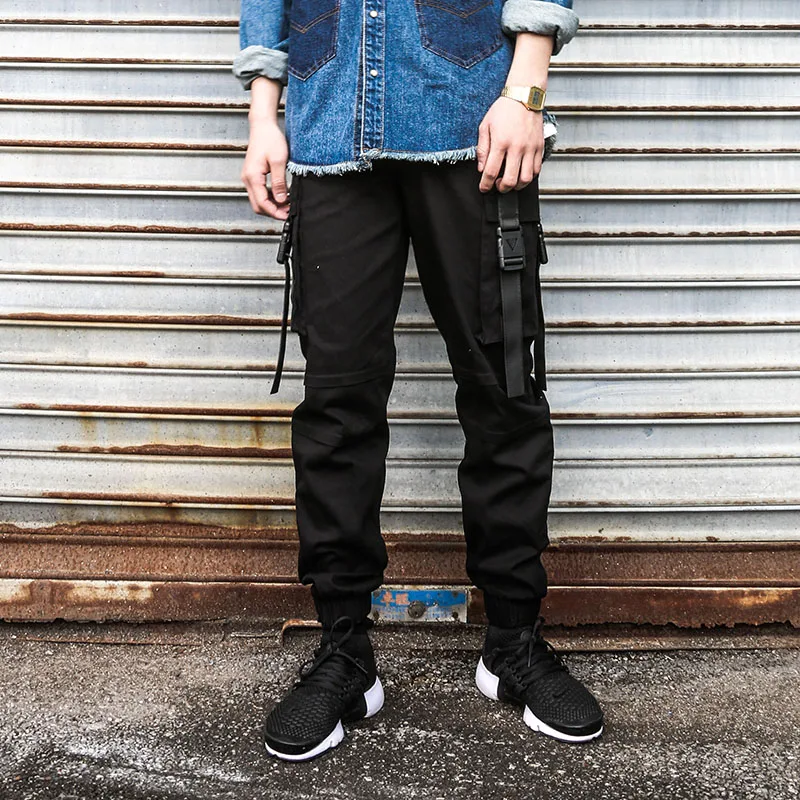 

High Street Military Style Jogger Pants with Pockets and Belts Military Tactical Pants High Quality 100% Cotton Fitness Joggers