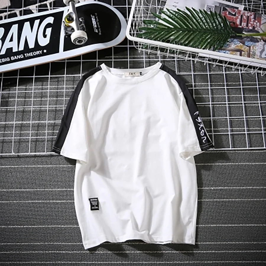 

New Summer t-Shirt For Men Short Sleeve Harajuku Streetwear Japanese Men t Shirt Casual Hip Hop Korean Mens Clothing 60dt10