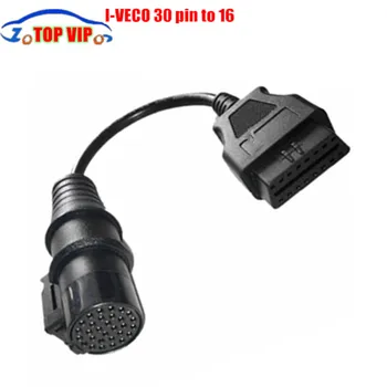 

Hot Sale!! OBD2 16Pin to I - vec0 30pin Connector Truck I vec0 30 pin to 16 pin OBDii Adaptor Free Shipping