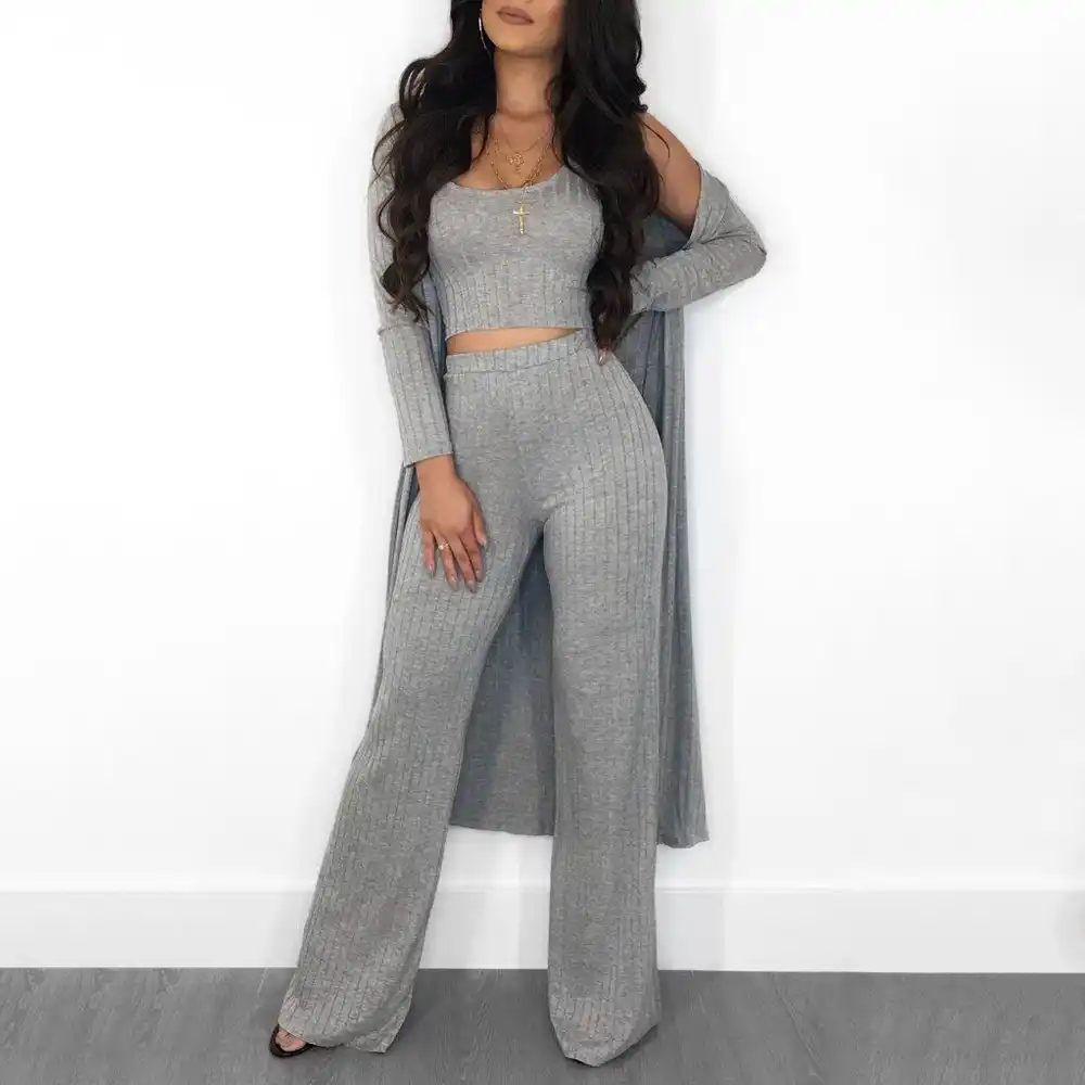 3 piece lounge set cardigan