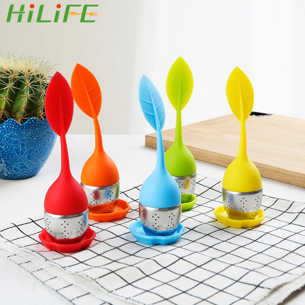 

HILIFE Tea Bag Tea Strainers Silicone Cute Leaf Filters Scented Tea Tools Tea Infusers High temperature resistance Teaware