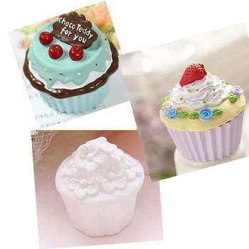 

Silicone Mold Strawberry Cherry Flower Cup Cake Handmade Soap Mold DIY Cupcake Design Candle Mold Decorating Fondant Cake Mold