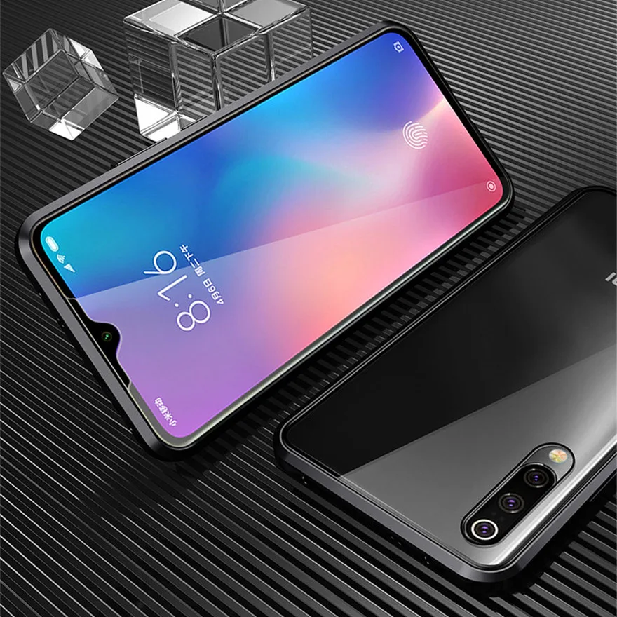 R-just полный защитный Магнитный чехол для Xiaomi mi 9 металлический закаленное стекло задняя крышка Xiaomi mi 9 mi 9 SE чехол на