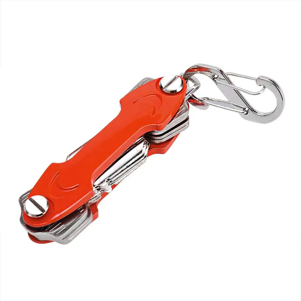 

Luxury KEY ORGANIZER Metal Keys Wallet Fashion Compact Key Holder Smart Keychain Daily Housekeeper Slidelock Carabiner