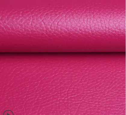Мягкая самоклеящаяся искусственная кожа ткань для отделки дверей автомобиля - Цвет: ROSE RED