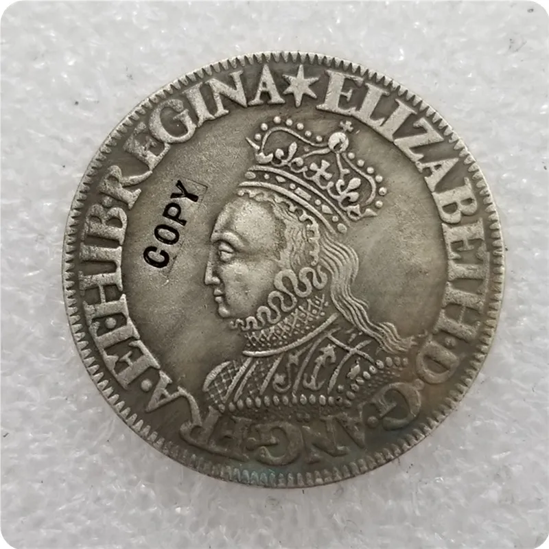 Английская монета 1601 копия памятных монет Реплика коллекционные