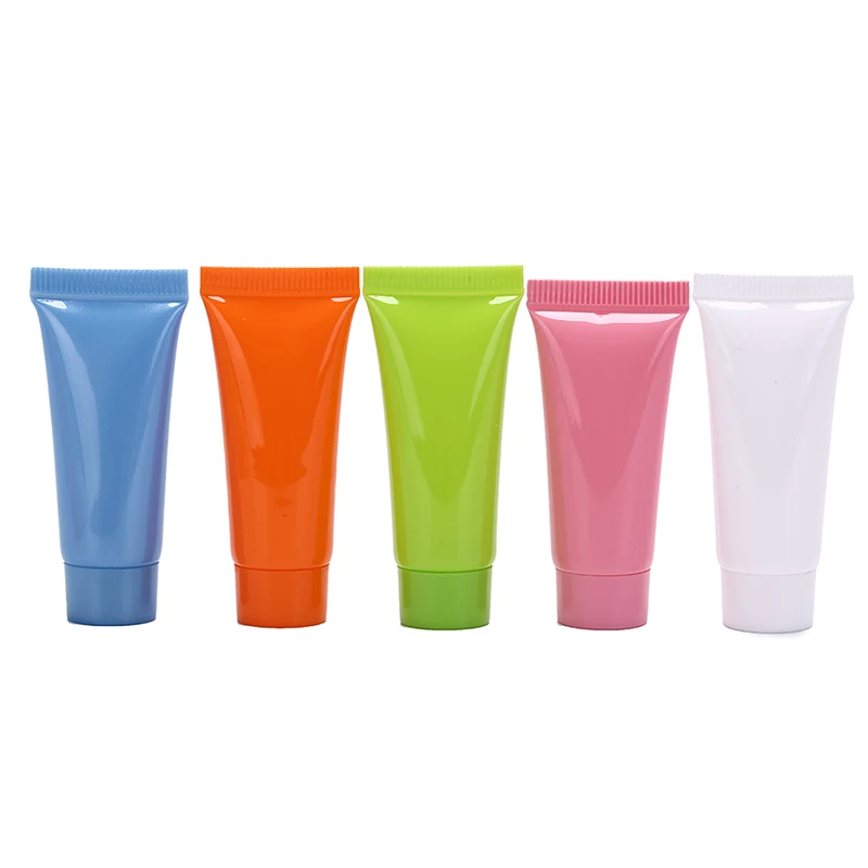 

5pcs 5ml Cosmetic Soft Tube Refilable Bottles Emulsion Cream Packaging plastic Lotion Containers Empty Makeup squeeze tube