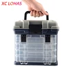 Fishing Tool Box Multi-Layer Fish Lures Container Box PP+ABS Plastic Handle Fishing Lures Fish Hooks Fishing Lines Storage Case ► Photo 3/6