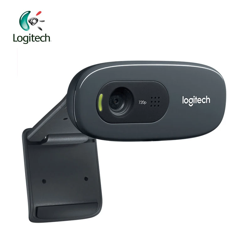 Logitech C270 HD Vid 720P веб-камера Встроенный микрофон USB2.0 Мини-Компьютерная камера для ПК ноутбука поддержка видеозвонков официальный тест